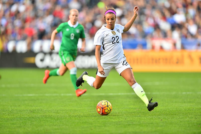 Mallory Pugh débute en sélection par un but devant 23 309 spectateurs (photo USSoccer) Mallory Pugh débute en sélection par un but devant 23 309 spectateurs (photo USSoccer)