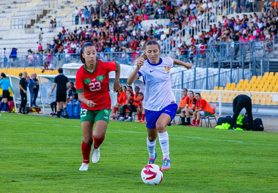 Lola Gstalter a ouvert le score (photo Nicolas Revello/Sud Ladies Cup)