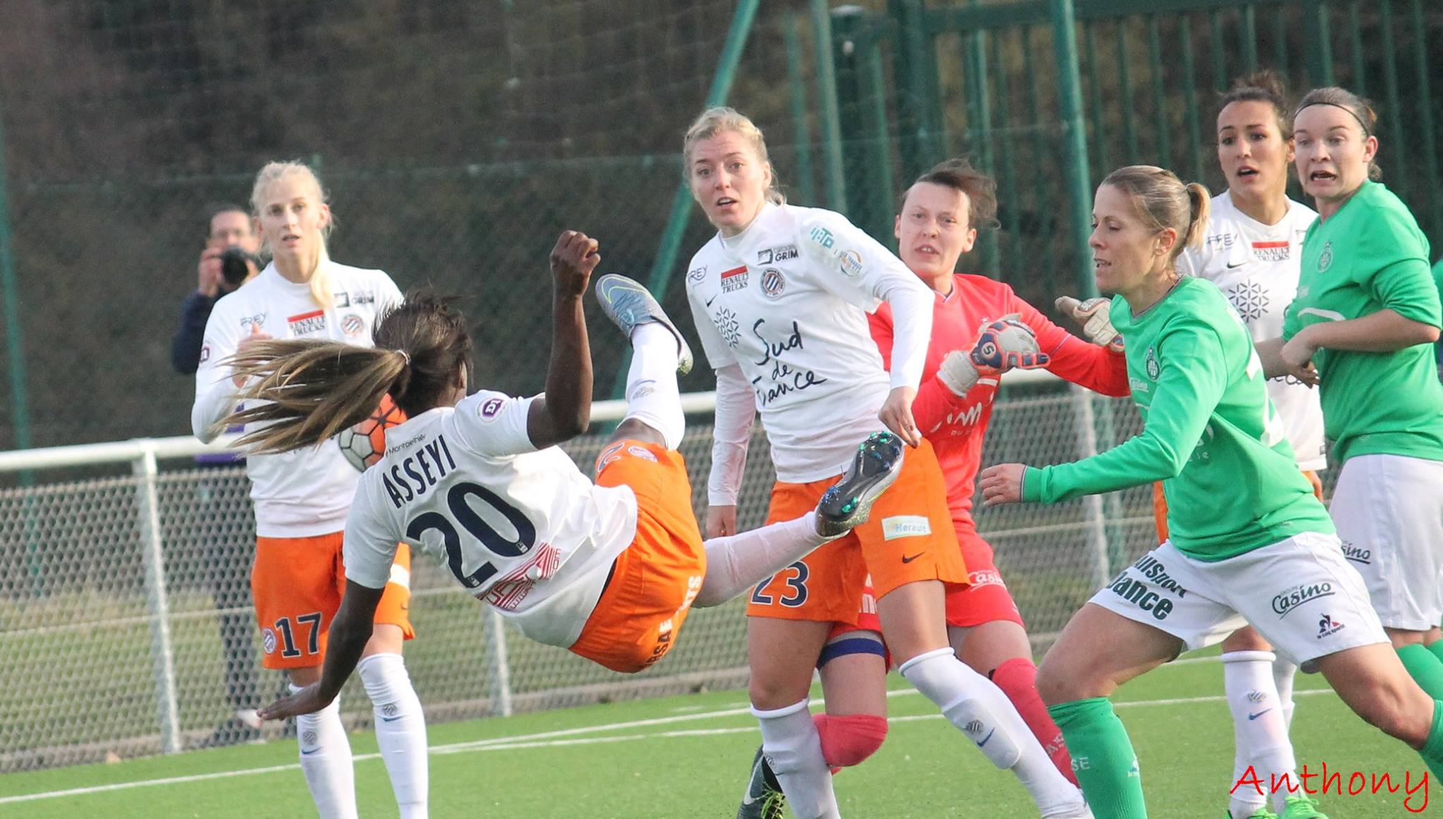 Montpellier a buté sur la défense stéphanoise (photo Anthony/ASSE féminines)