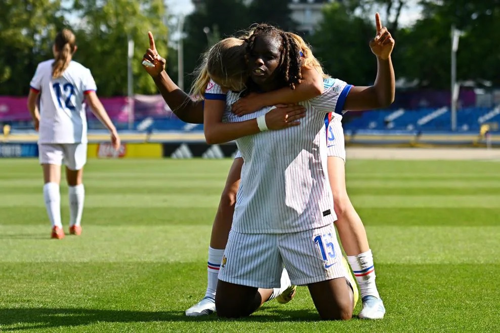 Lushimba Bilombi en première buteuse (photo UEFA.com)