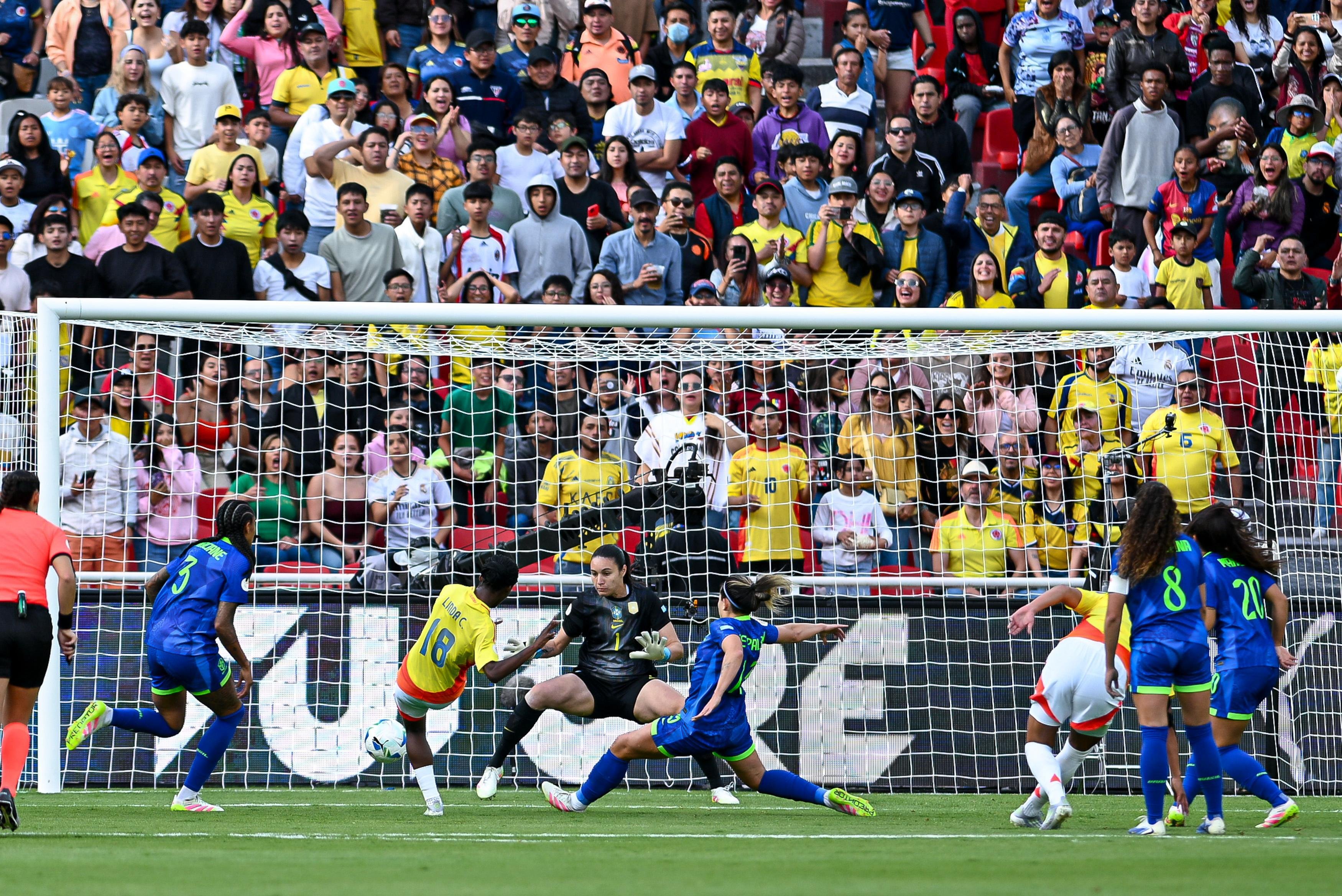 Linda Caicedo buteuse (photo CONMEBOL)