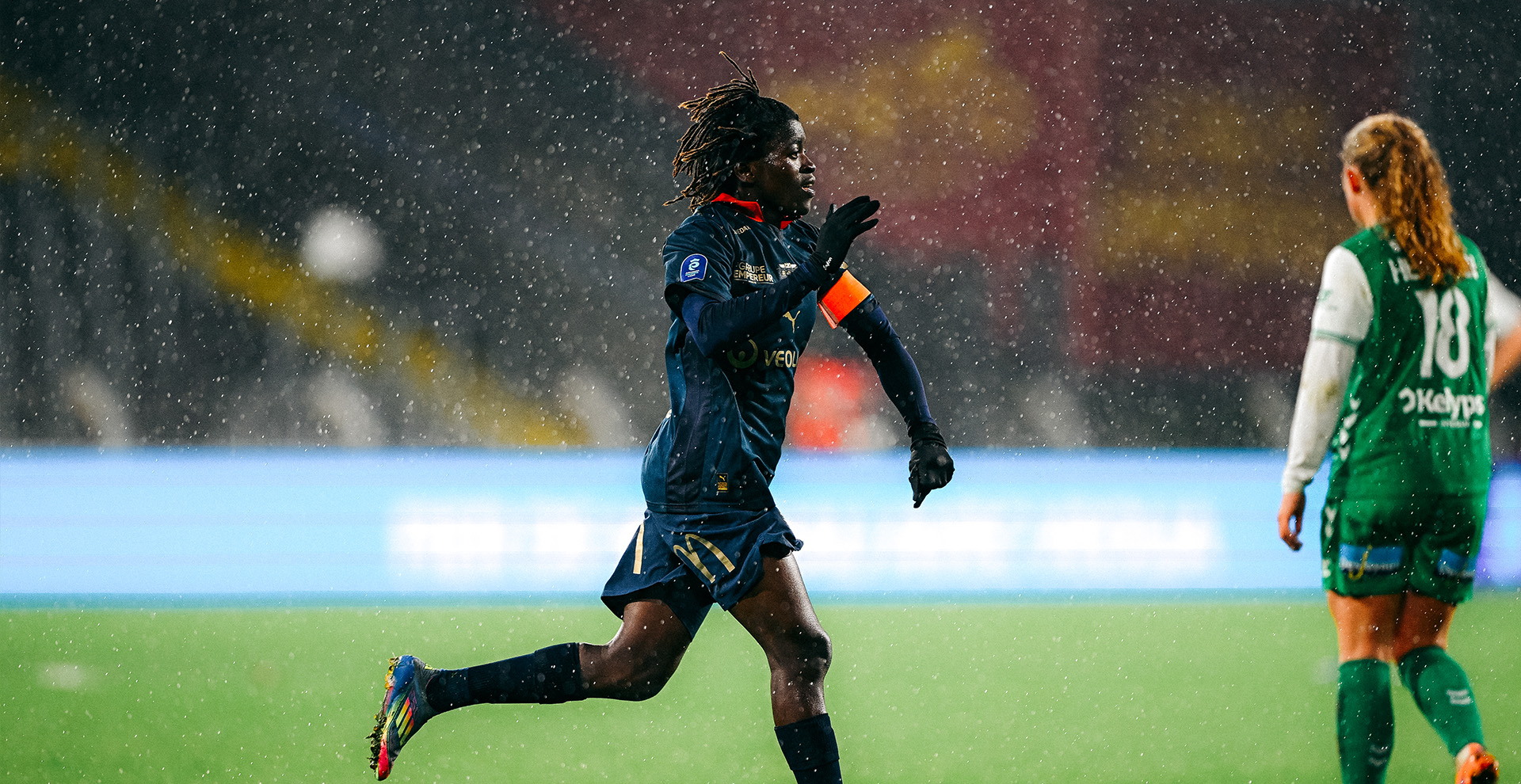 Aude Gbedjissi a libéré Lens face à un adversaire direct (photo RC Lens)