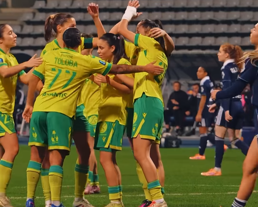 Les Nantaises ont renversé la vapeur après avoir été mené au score (capture images FC Nantes)