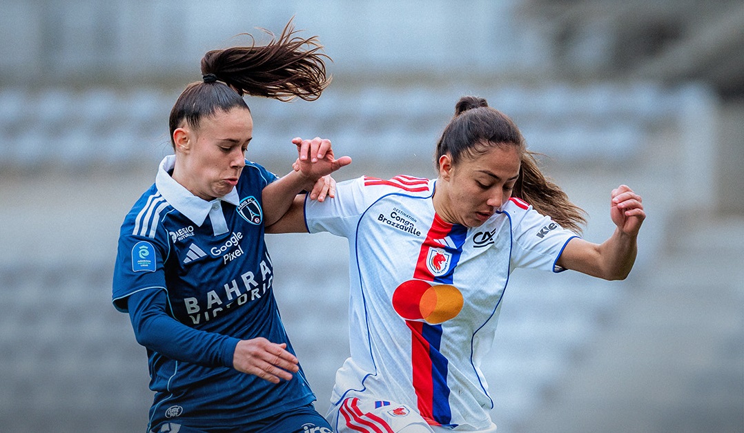 Garbino et Bacha en duel (photo OL Lyonnes)