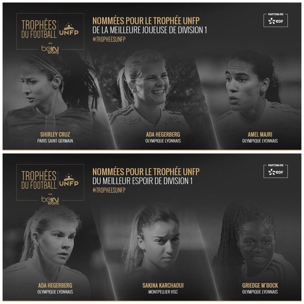 D1 - Trophées UNFP de la meilleure joueuse et du meilleur espoir 
