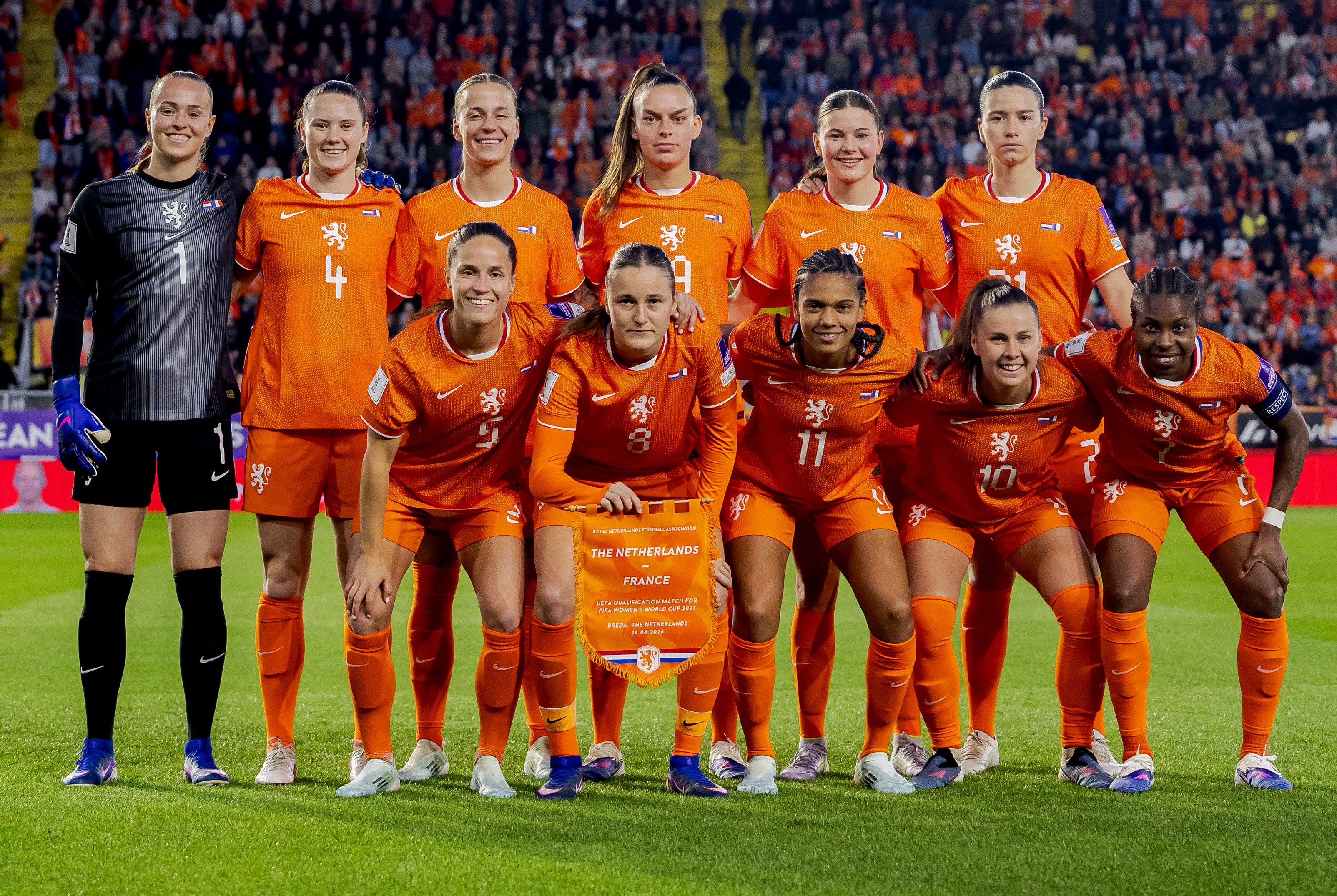 Le onze néerlandais (photo KNVB)
