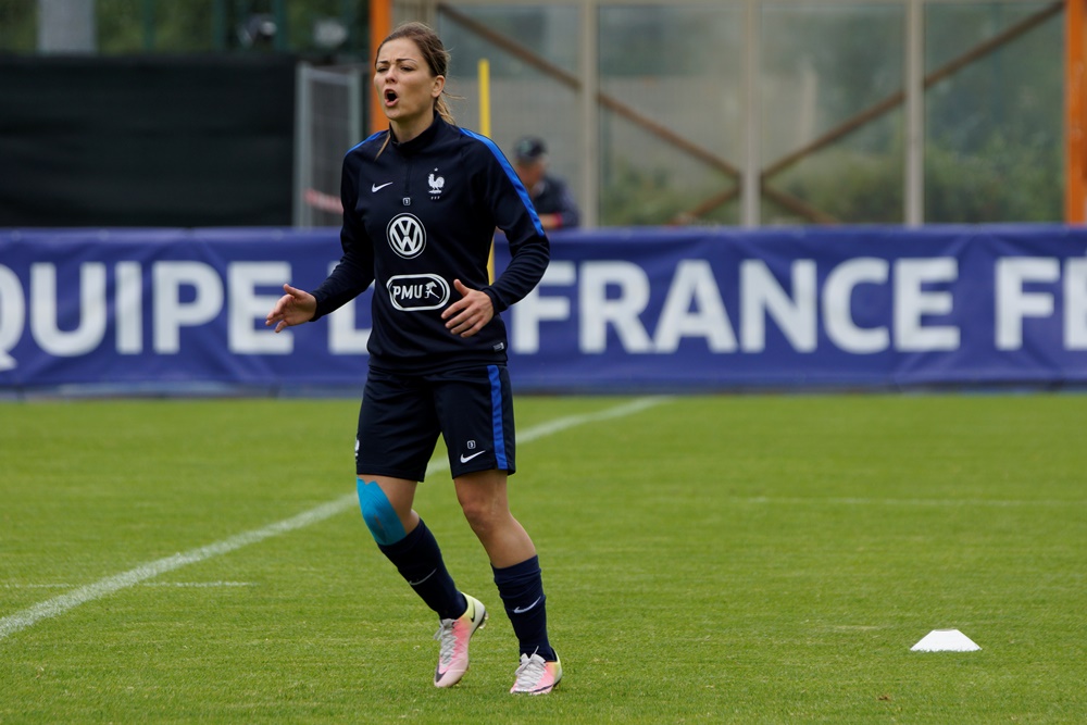 Laure Boulleau, lors de la séance de lundi matin à Ploufragan (photo Sébastien Duret)