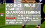 #UWCL - Ligue des Champions - 2,7 millions en moyenne, France 2 leader lors des tirs au but