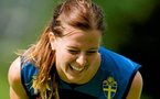 Le sourire de Lotta n'est pas le seul atout de la joueuse (Photo : www.gp.se)
