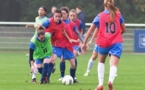 Machart, Traïkia, Plaza, Butel, Schepers et Hamraoui de dos, large revue d'effectif à Clairefontaine (photo W Morice/LMP)