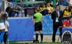 Staubli lors de l'action litigieuse qui a offert la victoire à l'Australie (photo FIFA.com)