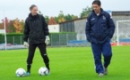 La gardienne Johanna Garel et son entraineur Cédric Bertrand / Photo archives 