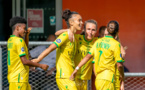 Anais Ribeyra a signé un triplé qui permet au FC Nantes d'être co-leader avec Metz et Lille (photo Manu Cahu)