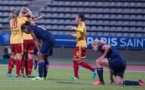 Le PSG est à terre, Tyresö exulte (photo Eric Baledent)