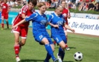 Stefanie Draws (avec le ballon) et son équipe partiront avec des intentions offensives lors de cette confrontation (photo FFC Turbine)