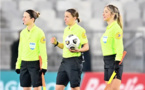 Elodie Coppola, Stéphanie Frappart et Manuela Nicolosi (photo FFF)