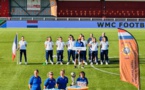 Les Bleues lors de la cérémonie (photo Équipe de France militaire - Football féminin)
