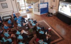 Les Bleues ont suivi le match au Château à Clairefontaine (photo FFF)