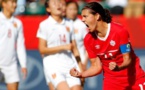Christine Sinclair libère son équipe (photo FIFA)