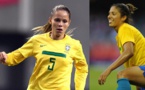 Erika et Cristiane sous le maillot du Brésil (photos DR)