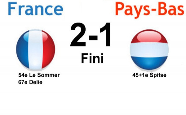 FRANCE - PAYS-BAS : 2-1