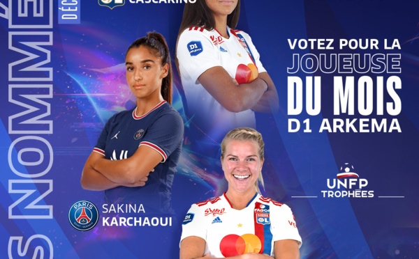 #D1Arkema - Meilleure joueuse : les nommées pour le trophée de décembre