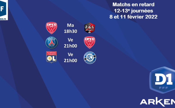 #D1Arkema - Matchs en retard : OL - SOYAUX et PSG - DIJON, succès fleuves