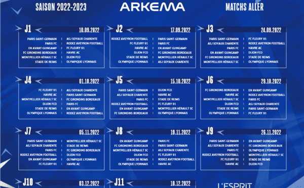 #D1Arkema - Le calendrier des rencontres dévoilé