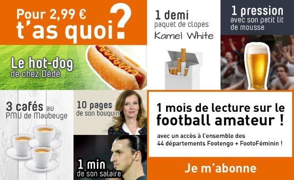 FOOTOFEMININ - 2€99/mois... Et tu as tout !