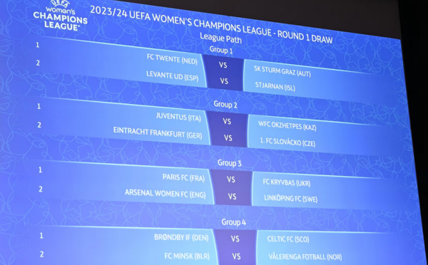 #UWCL - Le PARIS FC face aux Ukrainiennes du FC Kryvbas, Arsenal et Linköping sur la route ensuite !