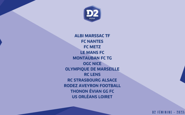 #D2F - Les 12 équipes pour la saison 2023-2024