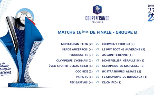Coupe de France - Trois duels entre D1 en 16es de finale