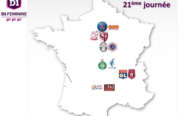 D1 - LIVE SCORES - Carton du champion LYON (14-0), MONTPELLIER confirme à JUVISY...