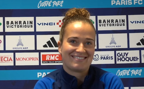 #UWCL - Théa GREBOVAL (Paris FC) : "La 12e femme nous pousse surtout sur des matches très durs"