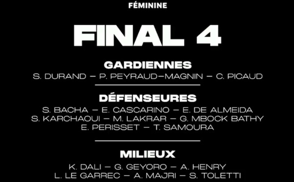 Bleues - Les 24 joueuses pour le Final Four