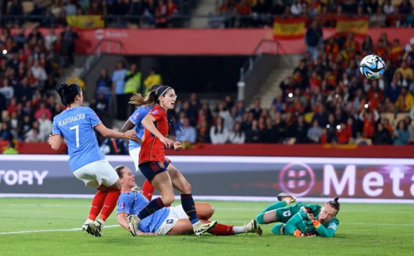 Aitana ouvre le score sur cette action (photo UEFA)