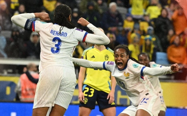 Renard et Katoto ont permis aux Bleues de mener au score (photo FFF)