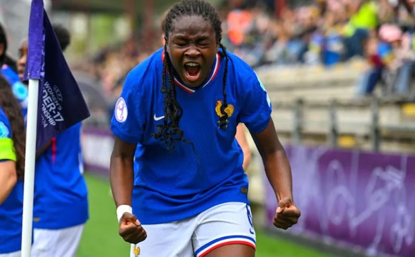 La rage d'Anaïs Ebayilin, buteuse (photo UEFA.com)