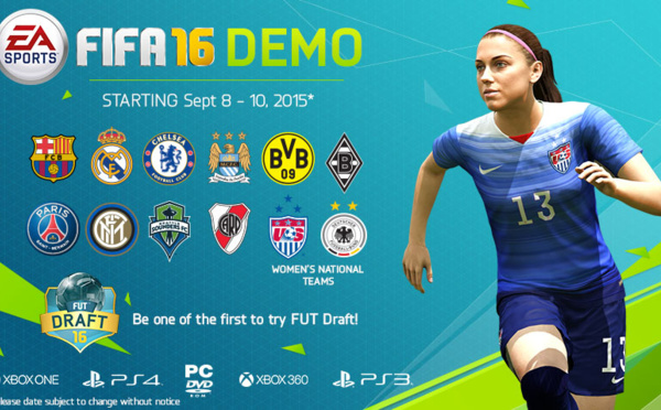 FIFA 16 - La démo jouable avec ETATS-UNIS - ALLEMAGNE