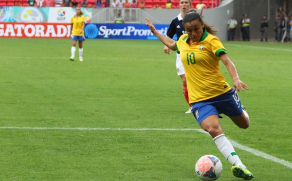 BRESIL - La sélection face aux Bleues