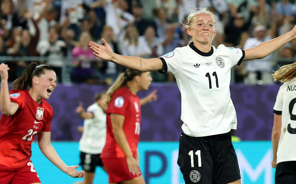 Lea Schüller auteure du 2e but allemand (photo UEFA.com)