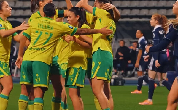 Première Ligue - J12 : NANTES, dauphin de l'OL LYONNES, MONTPELLIER lanterne rouge