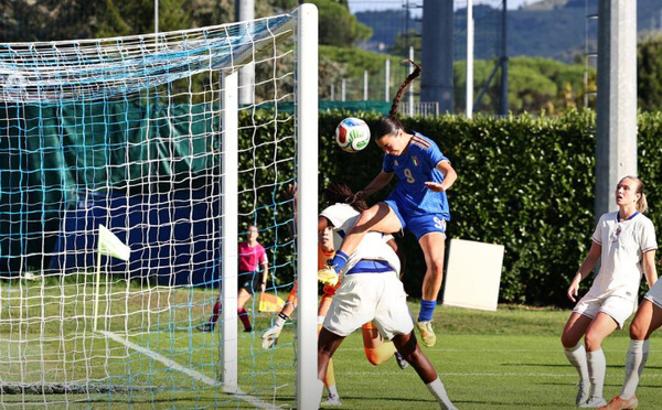 U23 - La FRANCE rattrapée sur les coups de pied arrêtés italiens