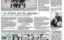Une pleine page dans "Le Parisien" édition nationale !