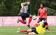Les Bleues en préparation à Clairefontaine Les Bleues en préparation à Clairefontaine