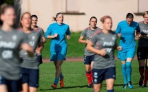 Les Bleues à l'entraînement