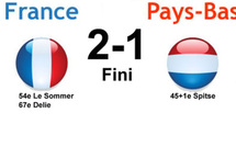 FRANCE - PAYS-BAS : 2-1